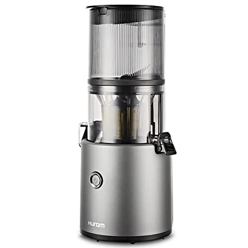 HUROM H-300 Cold Extractor Extractors Fruit and Vegetables, Multi-Screw Technology Filter + Screw with Automatic Reversal, 90% Juice Yield, Easy