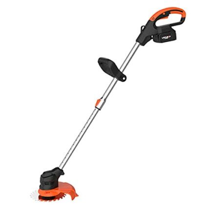 XH&XH Cordless Brushcutter 21V Lawn Mower Wire Lawn Trimmer Lightweight Lawn Trimming Tool with Telescopic Battery for Garden Weed Cleaning