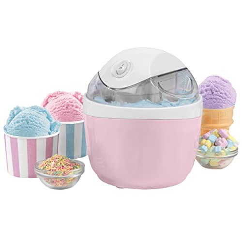 Giles & Posner EK5014GSBL Ice Cream Maker - Electric Frozen Yoghurt Sorbet Churner, 500ml Quick Freeze Bowl, Home-Made Ice Cream In 30 Minutes, D