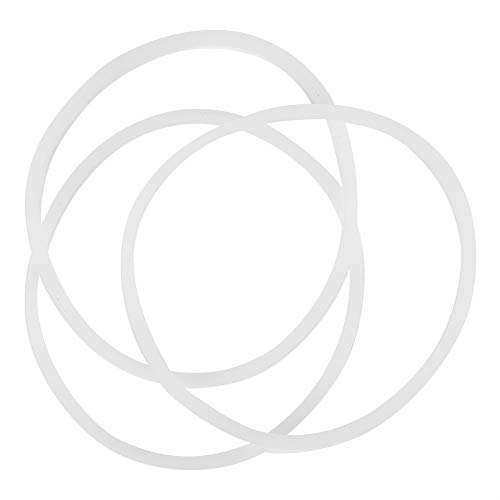 Dioche Rubber Gasket for Blender Blender Rubber Seal Ring Hobbs Blender Rubber Seal Rubber White Gaskets Rubber Seal Ring For Magic Bullet Flat/C