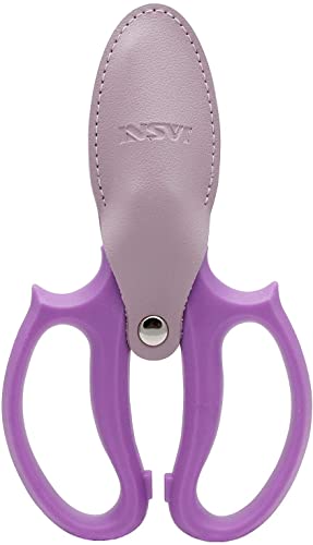 YYG Floral Shears, Premium Steel Garden Pruning Shears Floral Fruits Leaf Scissors Hand Pruner Snip Trimming Tool for Gardening Flower (Purple, 6