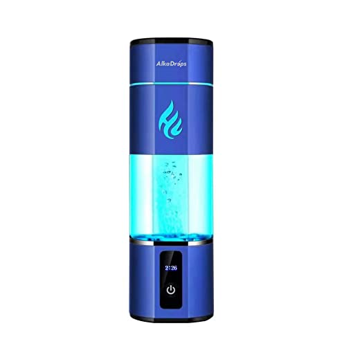 Alkadrops Hydrogen Rich Water Bottle Generator Max Concentration Molecular Up to 5000PPB Portable hydrogen water Maker Machine | PEM Membrane & S