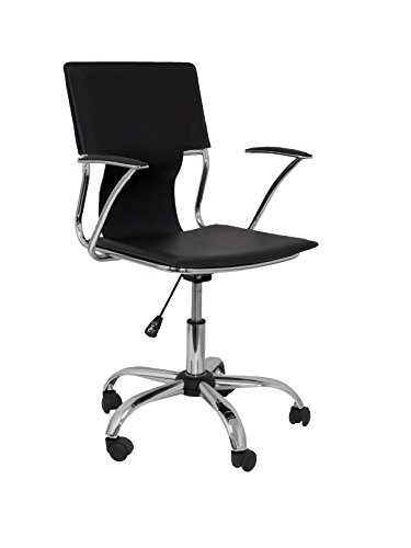 Piqueras and Crespo 214 – Ergonomic Office Chair with Fixed Arms, Adjustable Height and 360 Degree Rotating