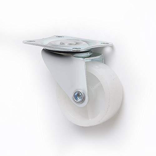 MU Swivel Castor Wheels Pp Heavy Duty Castors for Small Home Office Furniture Industrial Work Cart Separately,2" Plates Stem