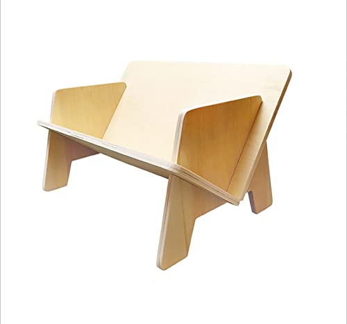 KUAIYU Wood Bookcase, Tilted Bookcase,Desktop Bookshelf Simple Tabletop Tilted Bookcases for Books Magazine CD,Desk Organizers and Storage Rack i