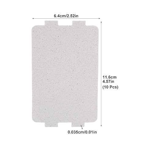 DSFSAEG 10Pcs Universal Microwave Oven Mica Plate Sheet Microwave Waveguide Cover Replacement High Temperature Resistant Protects Microwave Ovens