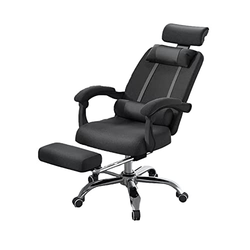 JHKZUDG High Back Chair 3D Mesh Cloth Computer Chair,Executive Reclining Office Chair, Managerial Executive Swivel Chair with Lumbar Support,Comp