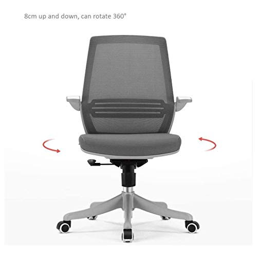 WALNUT Drafting Chai Reception Desk Chair Flip Up Arm Drafting Chair in Black Computer Chair Home Chair Student Chair Writing Chair Office Chair