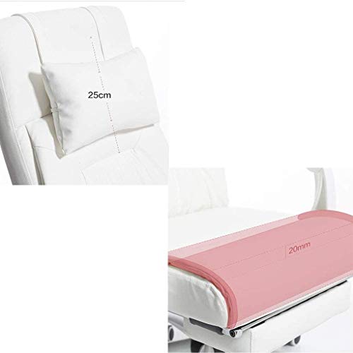 ZCMEB Leather Ergonomic Household Office Chair, Massage Reclining Desk Chair Lumbar Support, High Back