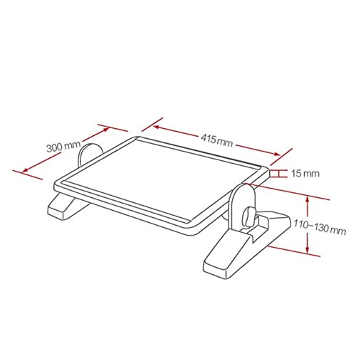 luoyipink Under Desk Foot Rest, Adjustable Height Portable Ergonomic Foot Pedal Rest with Foot Massager for Office Home Use, Relieve pain in legs