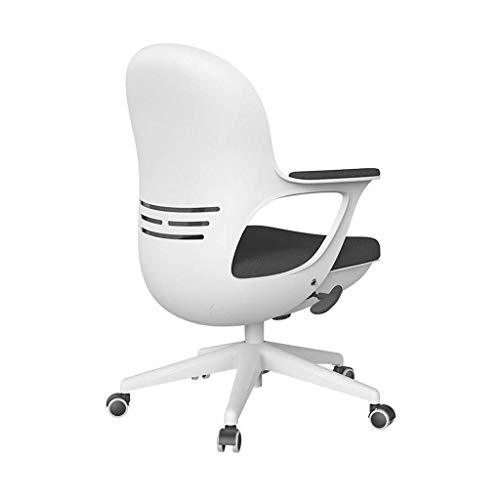 Mu Computer Chair,Home Student Study Writing Chair Backrest Eggshell Office Chair Applicable 120~180Cm Height 60~75Cm Table Height,White,60 * 60