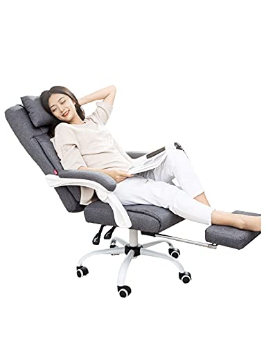 NMDCDH Study Room Desk Chair with Adjustable Footrest, PC Computer Desk Office Chair with Headrest Back Support for Home Women, Men