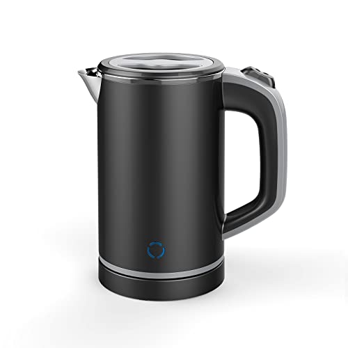 HotTopStar Electric Kettles 600W, 800ml Stainless Steel Kettle, Portable Mini Electric Kettle, Compact Travel Electric Kettles, Auto Shut-Off & B
