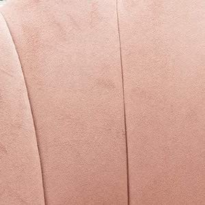 Recaceik Velvet Home Office Chair, Modern Adjustable Swivel Shell Desk Chair for Living Room Upholstered Cute Vanity Chair with Wheels, Comfy Tas