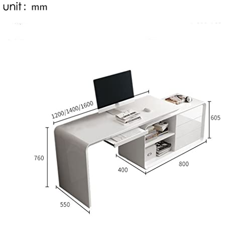 Office Desk Computer Desk Swivel Angle Multifunctional Desk White Office Furniture