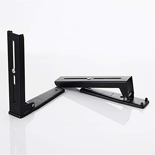 Eidoct 304 Stainless Steel Microwave Mount Bracket, Retrackable Foldable Microwave Oven Wall Mounted Stand Holder Rack Bracket for Home Kitchen A