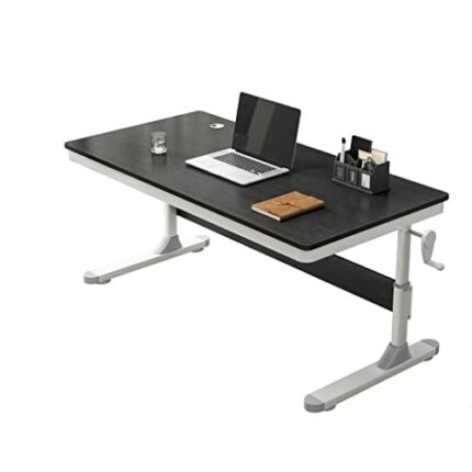 ZCMEB 80/100CM Office Boss Desk Adjustable Student Computer Desk Up And Down Adjustable School Study Table Desktop Table (Color : D, Size : 80Cm)
