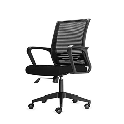 ZXNRTU Relax Comfortably Safe Home Office Chair Ergonomic Desk Chair Mid-Back Mesh Computer Chair Lumbar Support Comfortable Executive Adjustable