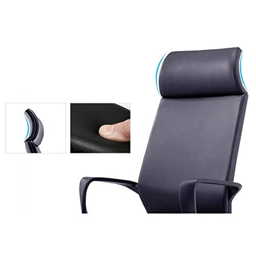 KJHD Office Chair with Headrest Pillow Adjustable Ergonomic Lift Transfer Home Computer Chair Simple Modern Backrest Stool