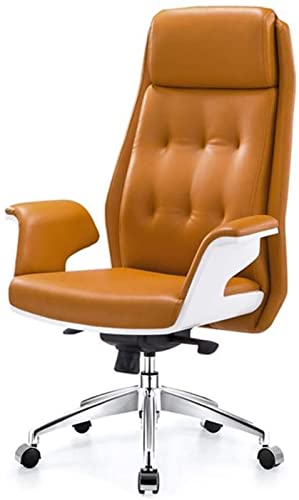 ZXFYHD Desk Chair,Office Chair Leather Conference Computer Chair, Ergonomic Desk Chair, Liftable Reclining Home Chair
