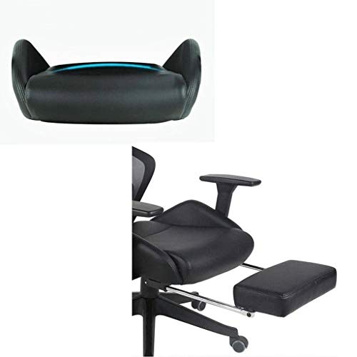LZQDM Office Dual Function Ergonomic High Back Eco Leather Office Chair, Black
