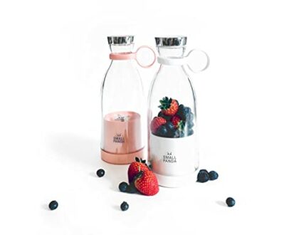 SMALLPANDA Smoothie Maker, Portable Blender, USB Rechargeable, Food Processor, Baby Food, Gym, Travel, Blender (White)