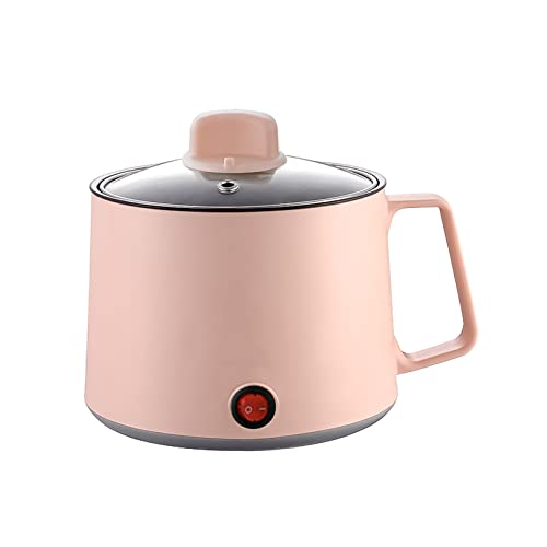 Electric Hot Pot, 1.7L Multi-Functional Electric Skillet for Stir Fry/Stew/Steam, Portable Mini Electric Cooker for Soup Porridge Dumplings Eggs