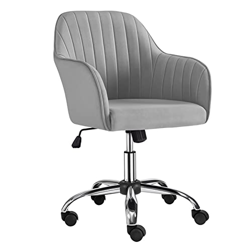 LEIGE Ergonomic Office Chair Desk Office Chair for Home Office, Light Gray Conference Chairs (Color : Argento, Size : Light Grey)