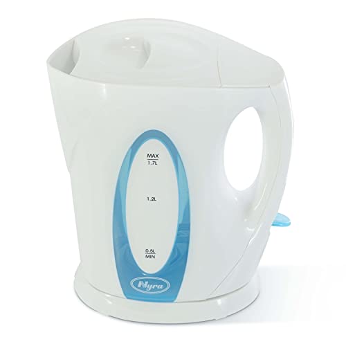 NYRA Electric Kettle,Cordless Kettles 1.7L Auto Shut-Off, Boil Dry Protection,2200w Fast Boil Jug Kettle for Hot Water Tea or Coffee (Black)