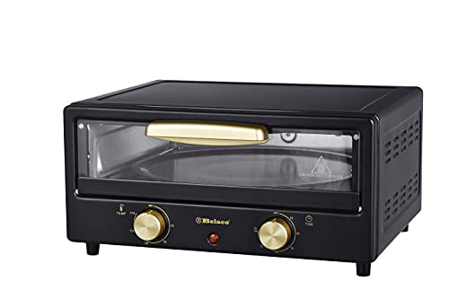 Belaco Multi-Purpose 1200W Mini Oven Pizza Oven All in One 12inch Pizza Maker Toaster Oven Tabletop Cooking Baking Grilling Heating Toasting Port