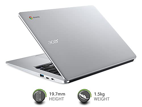 Acer Chromebook 314 CB314-1H - (Intel Celeron N4000, 4GB, 64GB eMMC, 14 inch Full HD Display, Google Chrome OS, Silver)