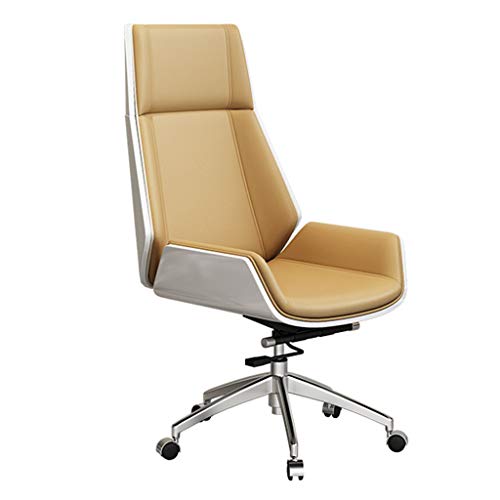 office chair gaming chair computer chair Ergonomic Office Chair High Back, Wooden and Microfiber Leather Seat Adjustable Height Computer Desk Cha