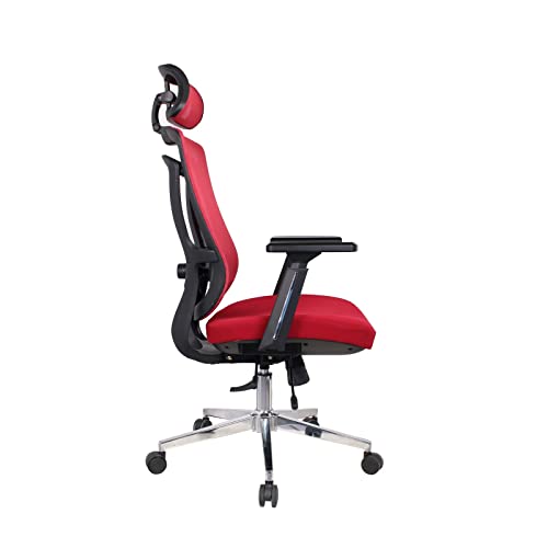 Premium Ergonomic Office Chair with Adjustable Headrest/Lumbar Support, Breathable Mesh Back & Heavy Duty Design - Ideal for Computer Desks, Bedr