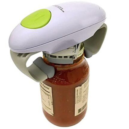 YUET Electric Opener Can Jar Bottle Openers Smooth Edge Portable One Touch Automatic Opening Kitchen Gadget Tool Battery Operated Hands-Free for