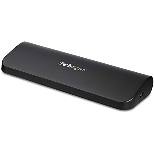StarTech.com USB 3.0 Docking Station with HDMI and DVI/VGA - Dual Monitor & AOC M2470SWH - 24 Inch FHD Monitor, 60Hz,5ms, MVA, Speakers (1920 x 1
