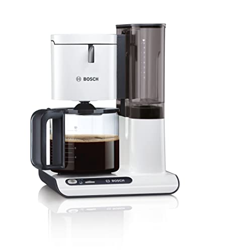 Bosch Styline TKA8011GB Filter Coffee Machine, 10 – 15 cups, 1.38 Litres - White
