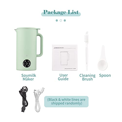 Irishom Soymilk Maker for One Person, 350mL Juicer Soy Milk Machine, Multi Cooker Mixer for Rice Cereal Boiling Water, UK Plug