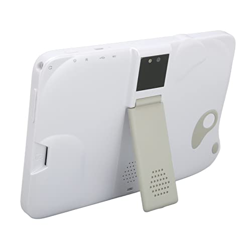Airshi Kids Tablet, 7 Inch Toddler Tablet UK Plug 100‑240V 1960x1080 IPS 5000mah Battery for Home (White)