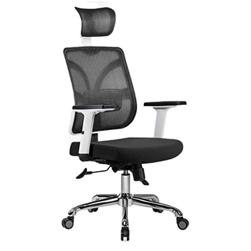 LEIGE Black Office Chair with Arms and Back Support Executive Adjustable Computer Chair Swivel Ergonomic Desk Chair Comfy Padded for Office/Home/