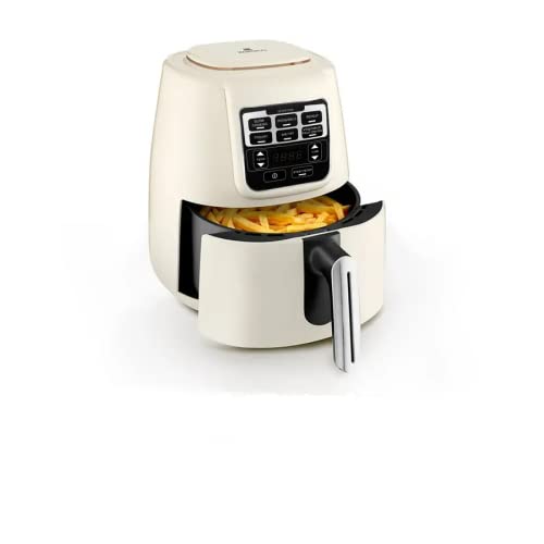 Karaca Air Cook Air Fryer, 2 in 1 Smart Oil Free Oven Cooker, 4 L, 1500W Airfryer with Less Fat Technology, Stew Function, Easy Meals, Circulatio