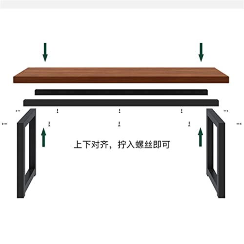 SDFGH Office desk office table home desktop computer desk workbench without chair (Color : D, Size : 140CM)