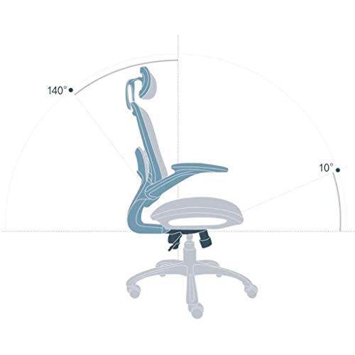 n/a Ergonomic Office Chair Modern Desk Chair Adjustable Seat Cushion and Headrest, Breathable Mesh Backrest, Black (no Footrest)