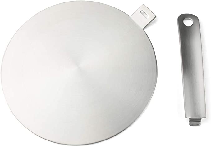 2020 Newest Heat Diffuser Stainless Steel Induction Adapter Plate Removable Handle Coffee Milk Cookware Induction Hob Heat Cooking Diffuser for E