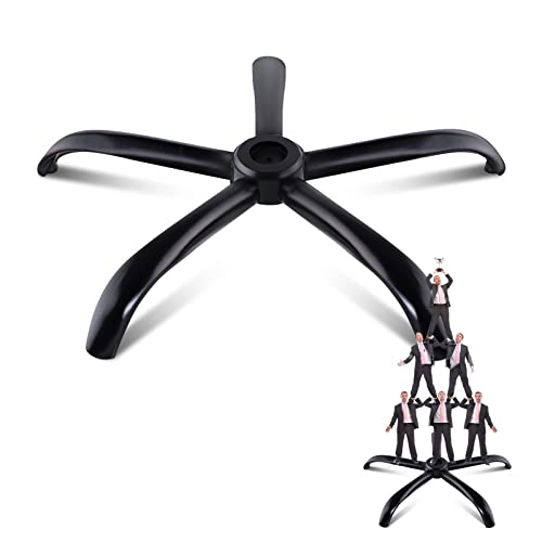 Sytopia Office ChairBase, 28 Inch Office Chair BaseReplacement with Reinforced Metal Legs (2200Lbs), Chair BottomPart for Most Chairs, Universal