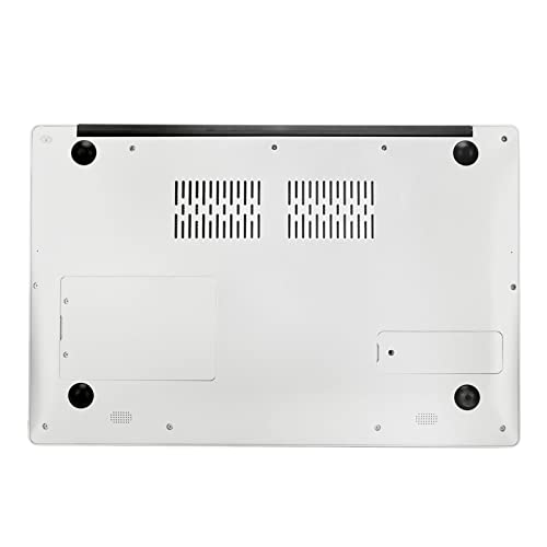 Aeun HD Laptop, UK Plug 15.6in Silver Quad Core 8GB RAM Laptop for Office (8+1TB UK Plug)