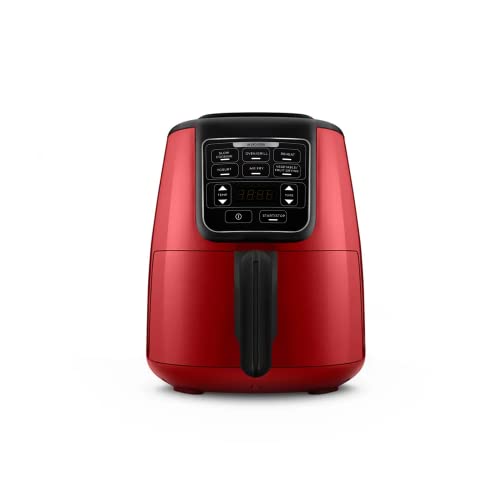 Karaca Air Cook Air Fryer, 2 in 1 Smart Oil Free Oven Cooker, 4 L, 1500W Airfryer with Less Fat Technology, Stew Function, Easy Meals, Circulatio