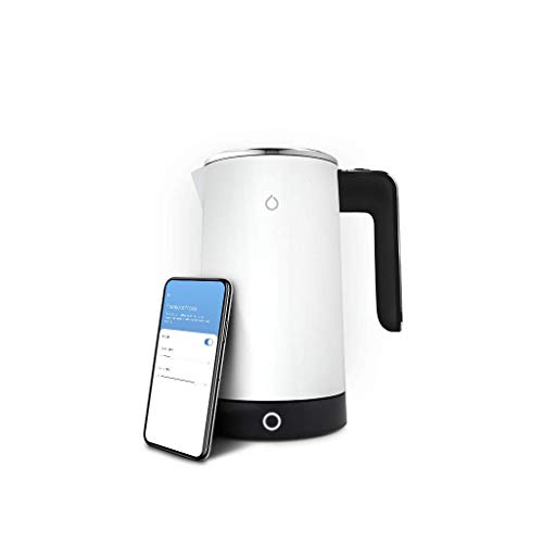 iKettle 3 by Smarter - WiFi Internet Smart Kettle, Secure UK Server, Stainless Steel Dark Grey, Digital Temperature, iOS, Android App, Alexa, Wat