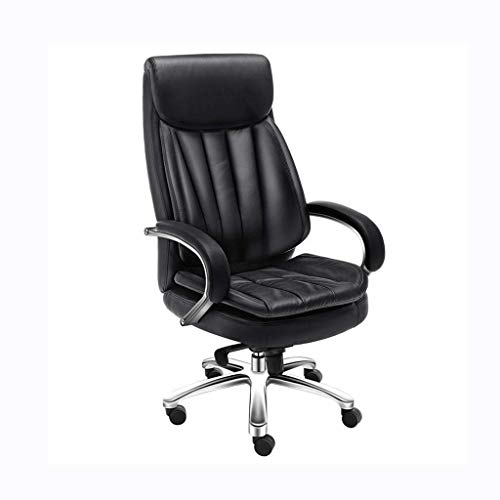 LZQDM Office Chair Desk Ergonomic Swivel Executive Adjustable Task Computer High Back Chair with Back Support in Home,Black