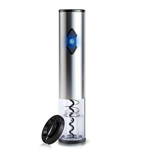CIRCLE JOY Electric Wine Bottle Openers Set, Battery Operated Wine Opener Kit, Cordless Automatic Corkscrew Combo with Attached Foil Cutter Vacuu