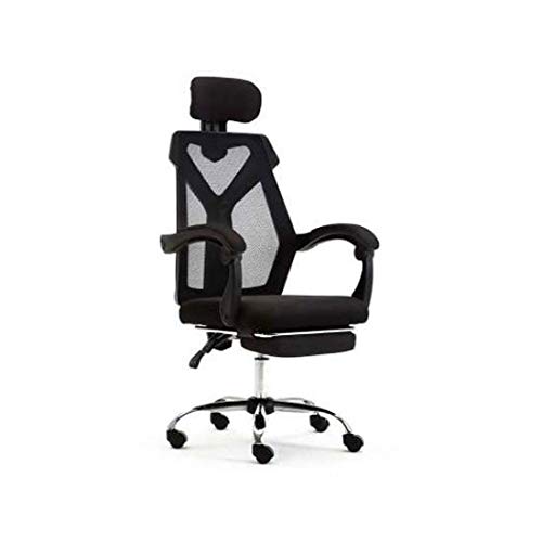KJHD Ergonomic Adjustable Office Chair with Lumbar Support and Rollerblade Wheels High Back with Breathable Mesh Thick Seat Cushion